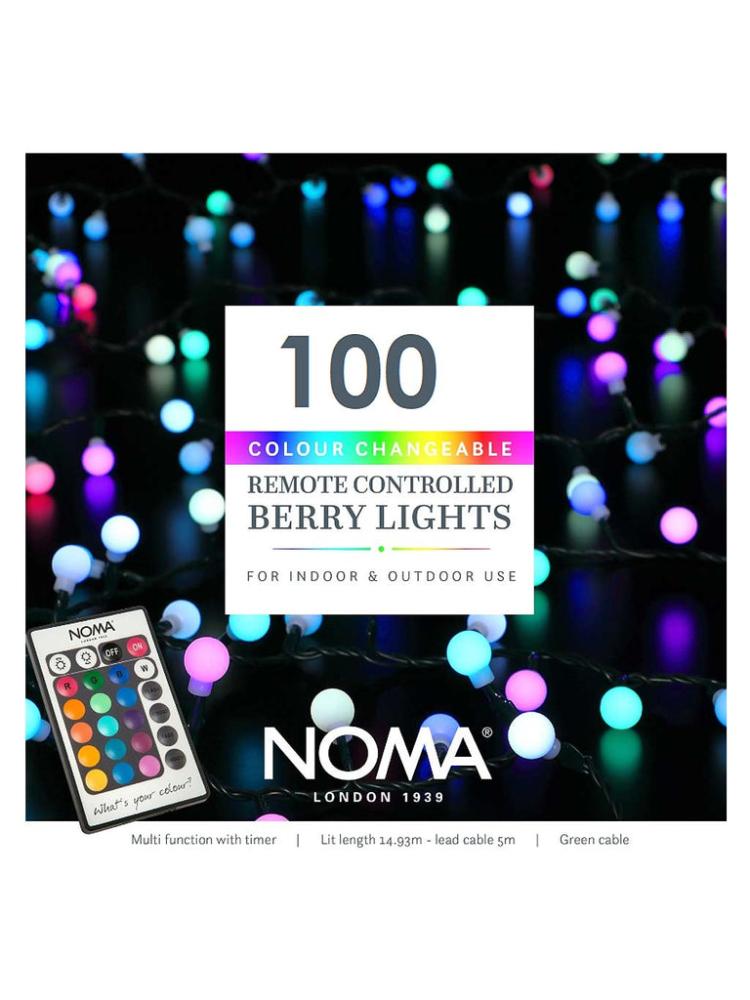 String Lights | Colour Changeable Remote Controlled Berry Lights Outdoor Christmas Lights String Lights