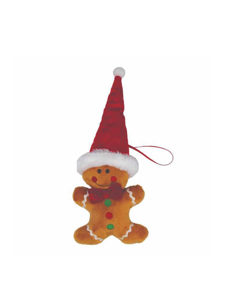 Tree Decorations | Gingerbread Man – Plush Christmas Decorations Decorative Christmas Figures