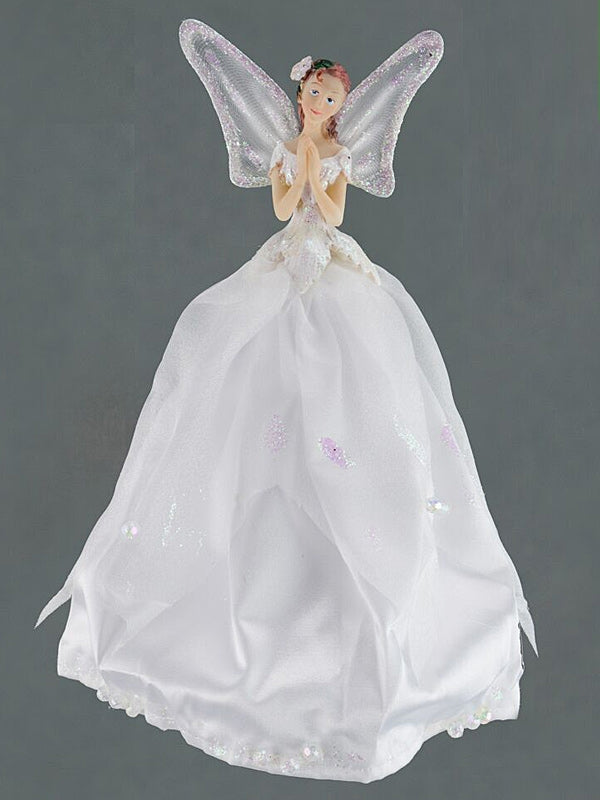 Tree Toppers, Skirts & Stands | 23cm White Angel Christmas Decorations Tree Toppers, Skirts & Stands