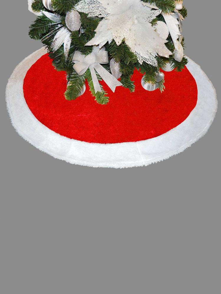 Tree Toppers, Skirts & Stands | Deluxe Velour Tree Skirt 100cm Christmas Decorations Tree Toppers, Skirts & Stands