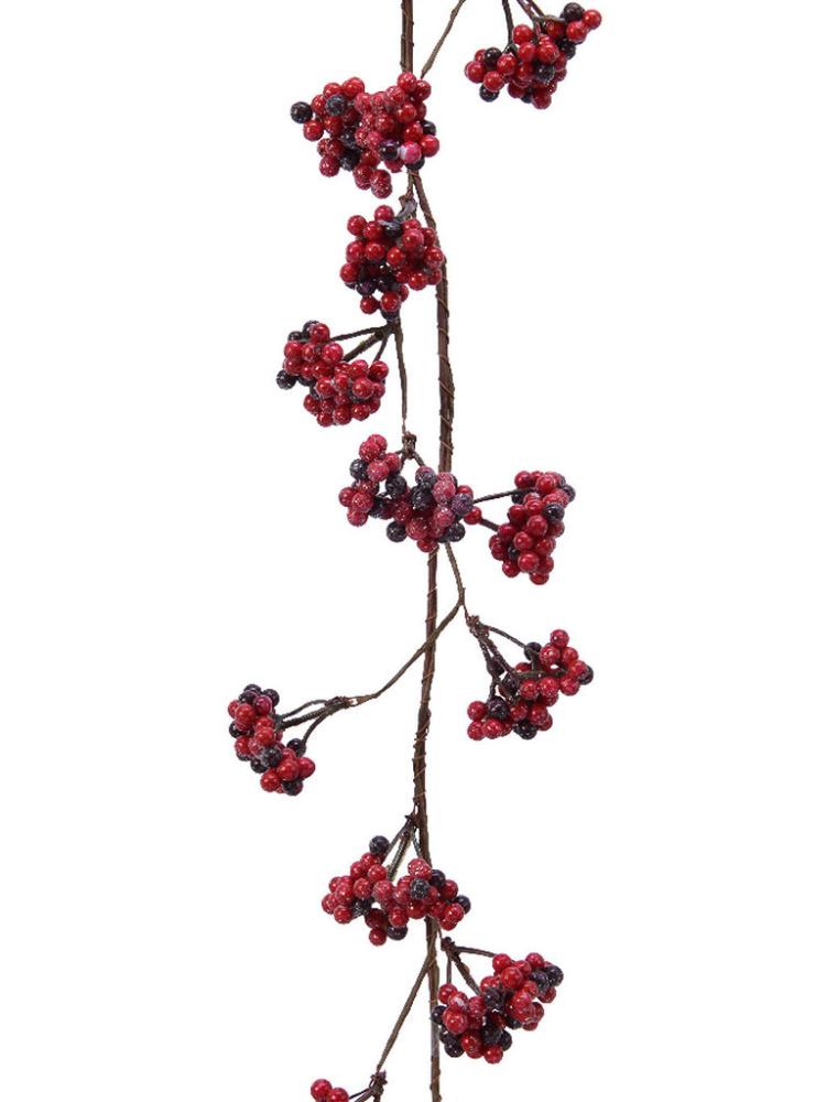 Christmas Garlands | 1.2m (4ft) Foam Berry Bunch Garland – Red Christmas Garlands Christmas Garlands