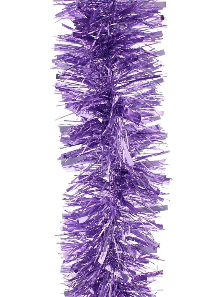 Tinsel | 200cm X 10cm Lilac Chunky/Fine Tinsel Christmas Decorations Tinsel