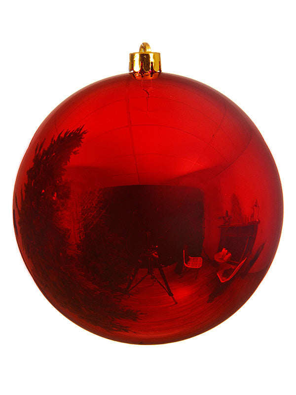 Tree Baubles | 20cm Shiny Shatterproof Bauble – Red Christmas Decorations Tree Baubles