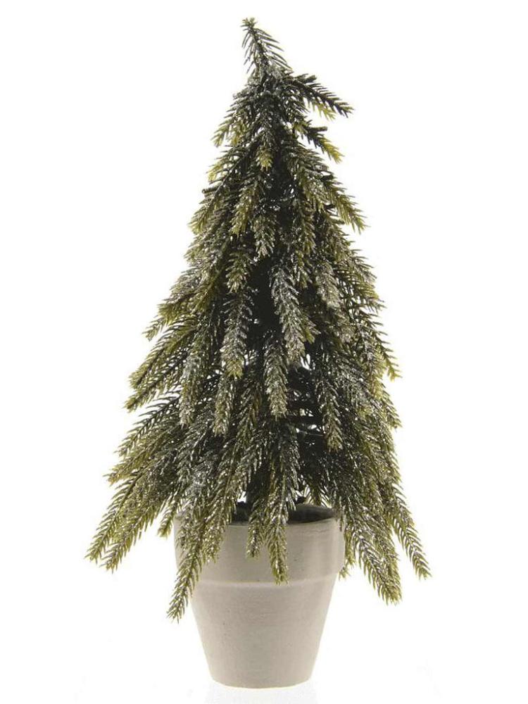 Mini Christmas Trees | 34cm Mini Tree with Planter Artificial Christmas Trees Mini Christmas Trees